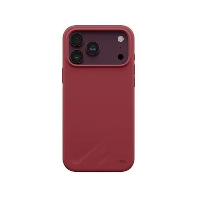 Uniq Hybrid Lino MagSafe Case for iPhone 18 Pro - Red